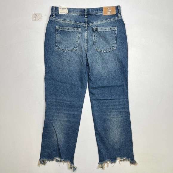 Free People Maggie Mid Rise Straight-Leg Jeans NWT Size 28 - Picture 4 of 11